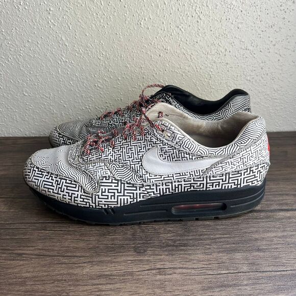 Nike Air‎ Max 1 On Air Tokyo Maze Black White Multicolor Mens Size 14 CI1505-001 - Picture 6 of 12